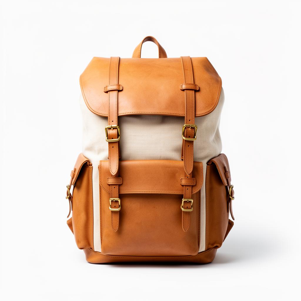 Full-Grain Leather Backpack
