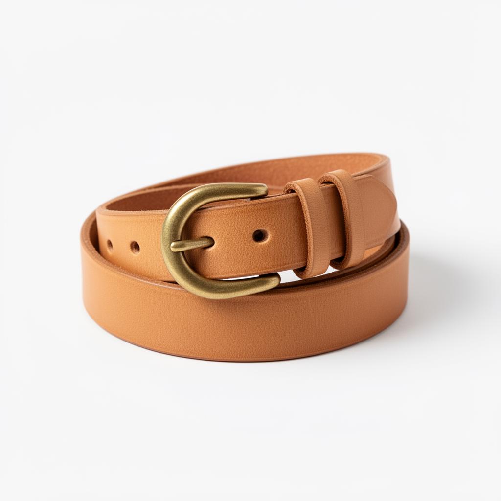 Vegetable-Tanned Leather Belt